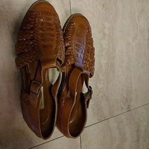 Woven flats 8.5N Tan Women's